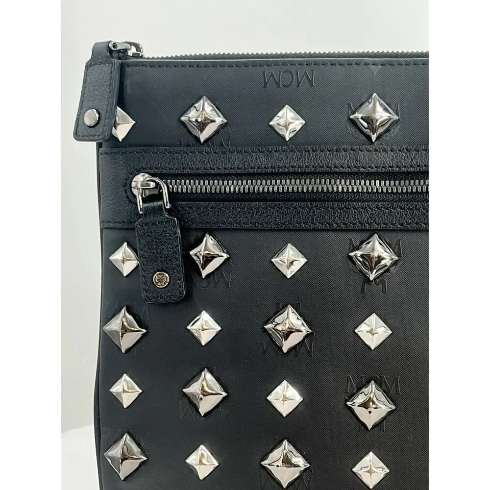 MCM Visetos logogram Studs Clutch bag business bag Women 【Used】